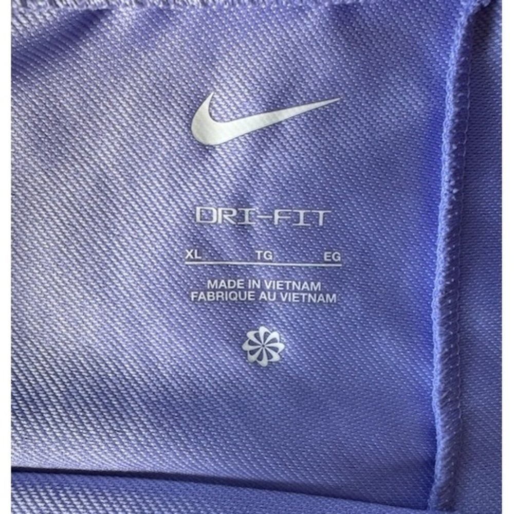 Nike Kids Dri-FIT Athletic Shorts Lavender Purple XL Elastic Waist - Picture 2 of 2